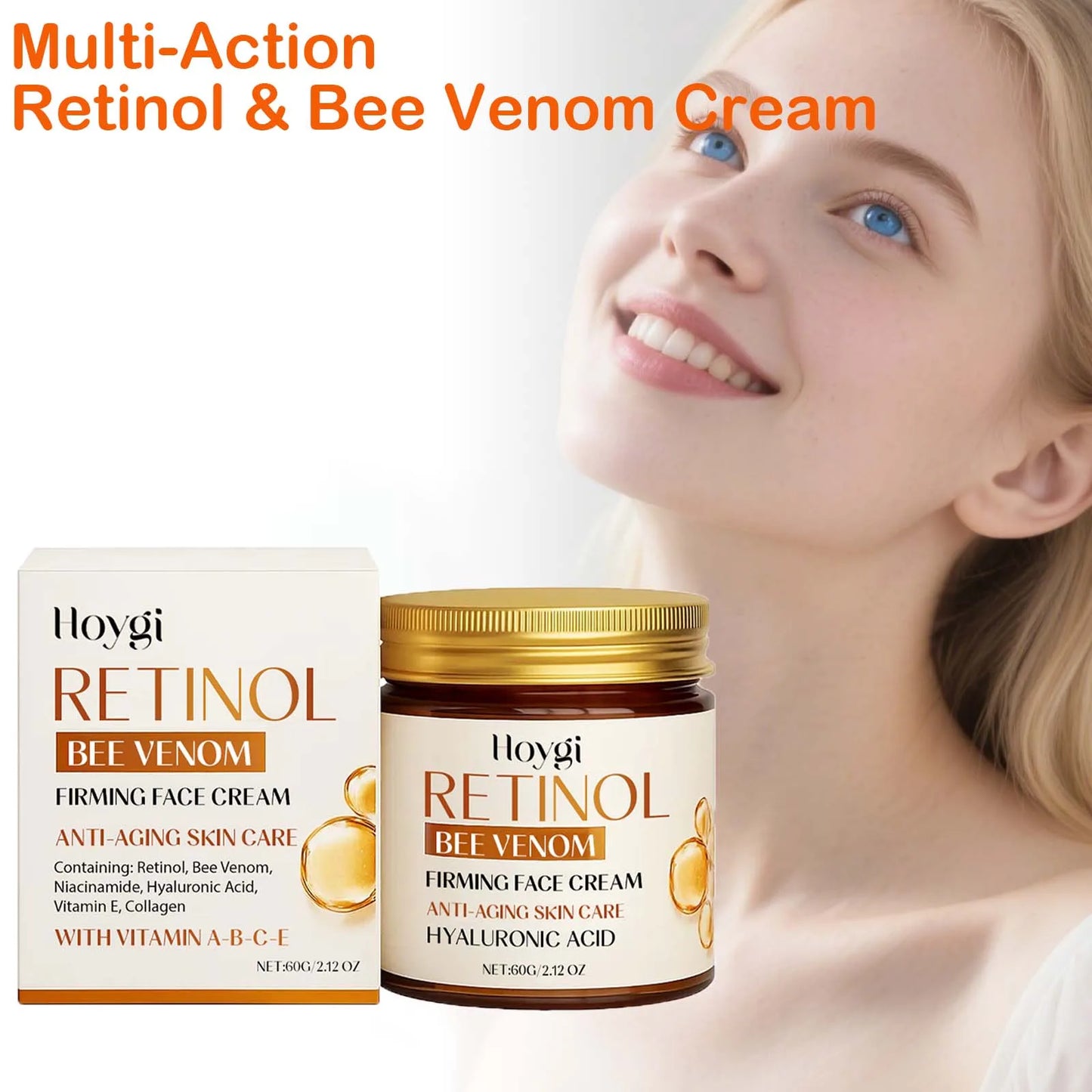 Retinol & Bee Venom Anti-Aging Face Cream 60g | Firming