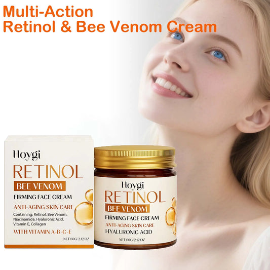 Retinol & Bee Venom Anti-Aging Face Cream 60g | Firming Peaceful Pleasures Health and Wellness
