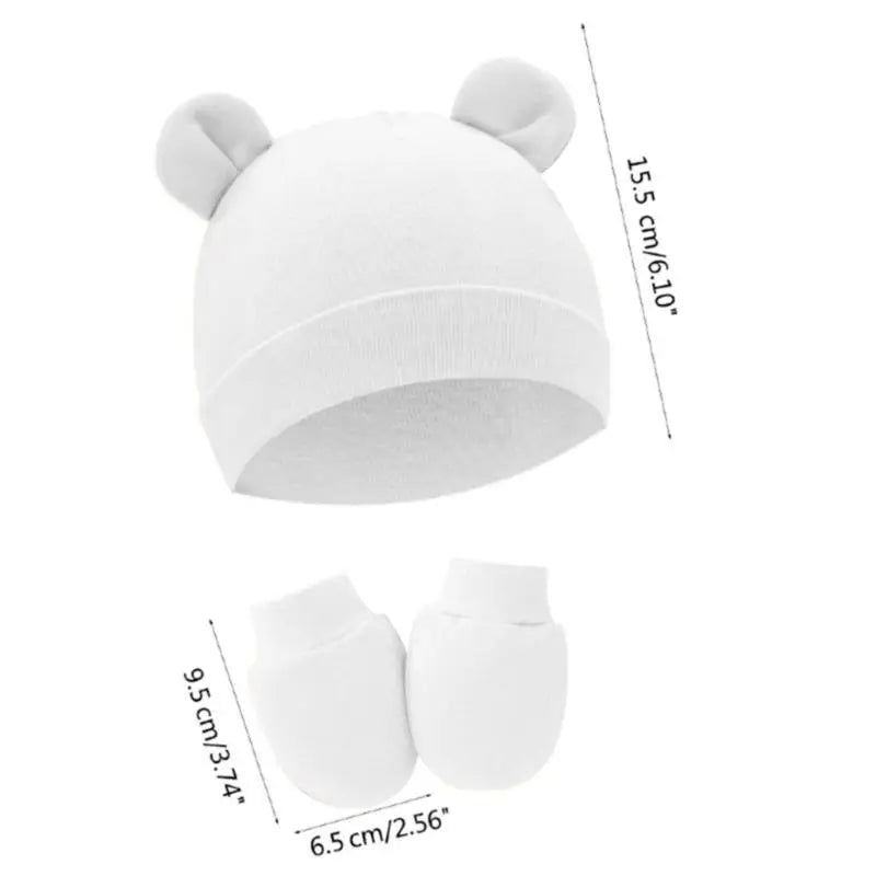 Newborn Hat & Mittens Set | Breathable Cotton, 0–3 Months Newborn Hat & Mittens Set Peaceful Pleasures Health and Wellness