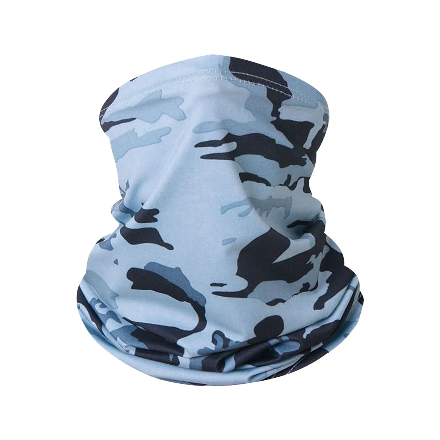 Magic-Ice Silk Headband Neck Warmer Sun Protections Lightweight for Outdoor Sports Peaceful Pleasures Health and Wellness Camouflage