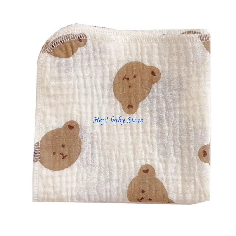 4-Layer Muslin Baby Burp Cloths | Soft Newborn Washcloths
