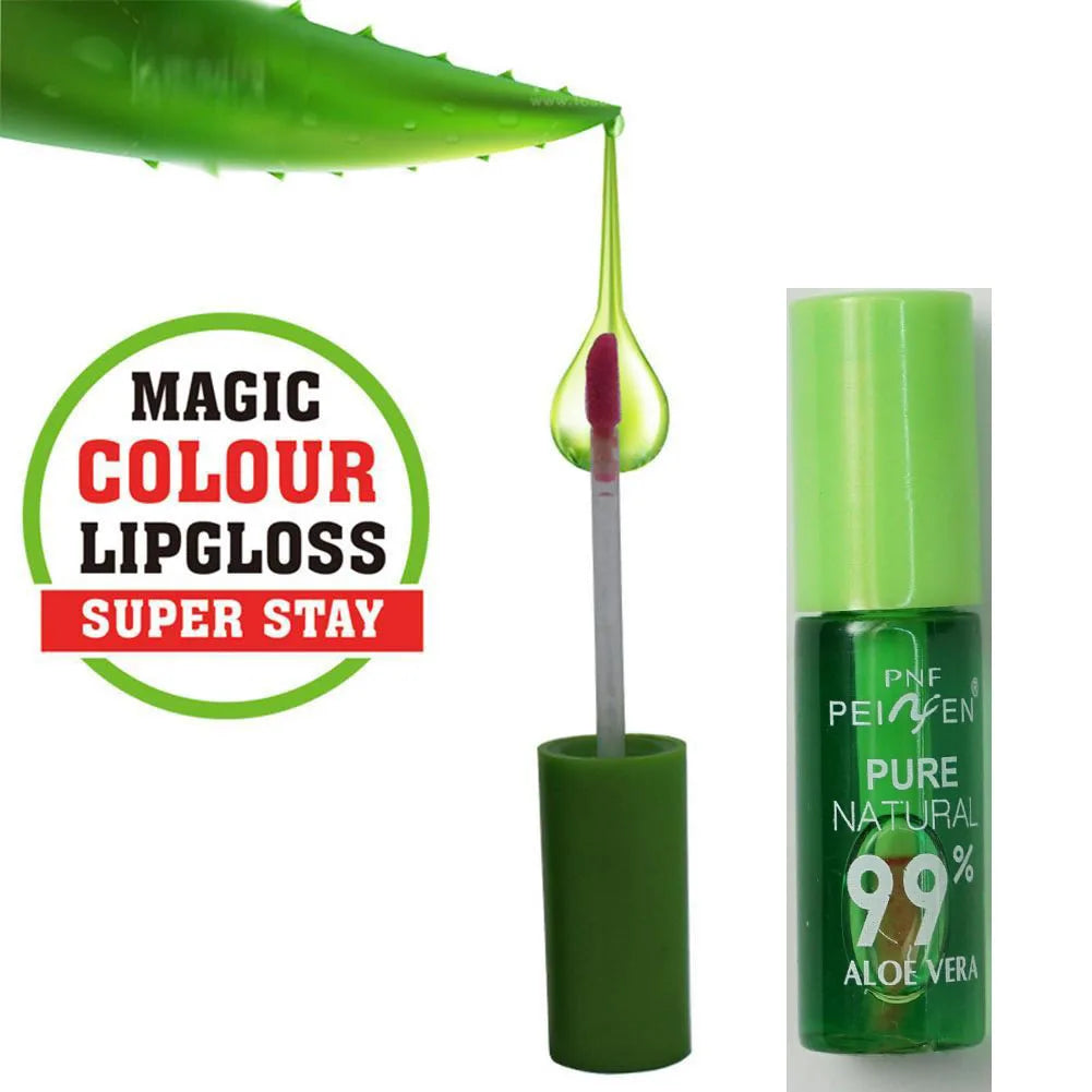 Aloe Vera Discolored Lip Balm/Lip Tint Magic Color Changing Lipstick Moisturizing Lasting Nourishing Lip Gloss Lip Makeup Care Peaceful Pleasures Health and Wellness