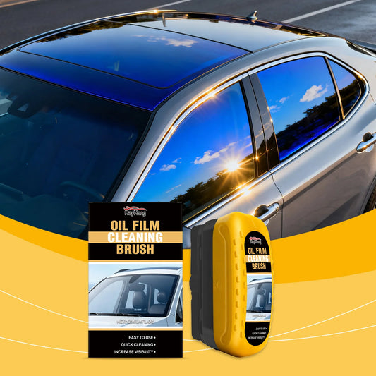 RayHong Car Windshield Oil Film Remover & Cleaning Brush 120ml Glass Oil Film Remover Peaceful Pleasures Health and Wellness