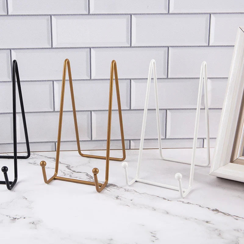 Metal Plate Display Stand & Picture Easel – Tabletop Holder