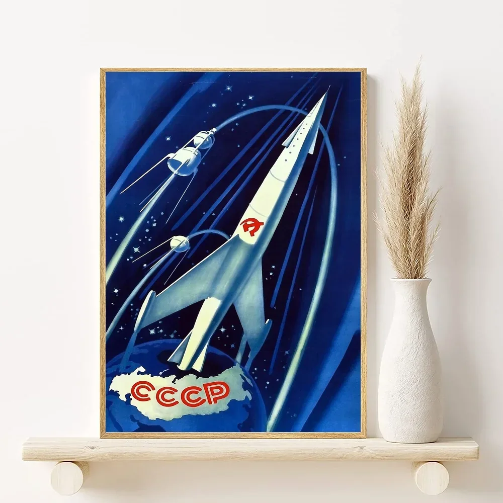 happy time Soviet Russia Communism Poster Minimalist Aesthetics Print Canvas Painting for Living Room Modern Home Decor Peaceful Pleasures Health and Wellness z2 40x50cm Unframed