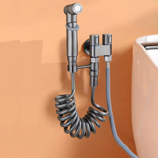 Wall-Mounted Bidet Sprayer & Double Outlet Angle Valve Bidet Sprayer Valve Oasis Select