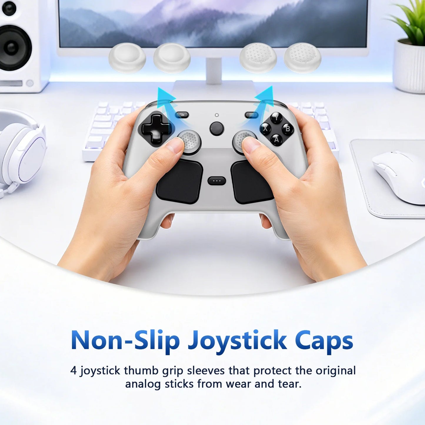 Protective Case For Steam Controller 2 Solid-Color Dustproof Shock-Resistant Case Non-Slip Design Enhance Your Gaming Experience Peaceful Pleasures Health and Wellness