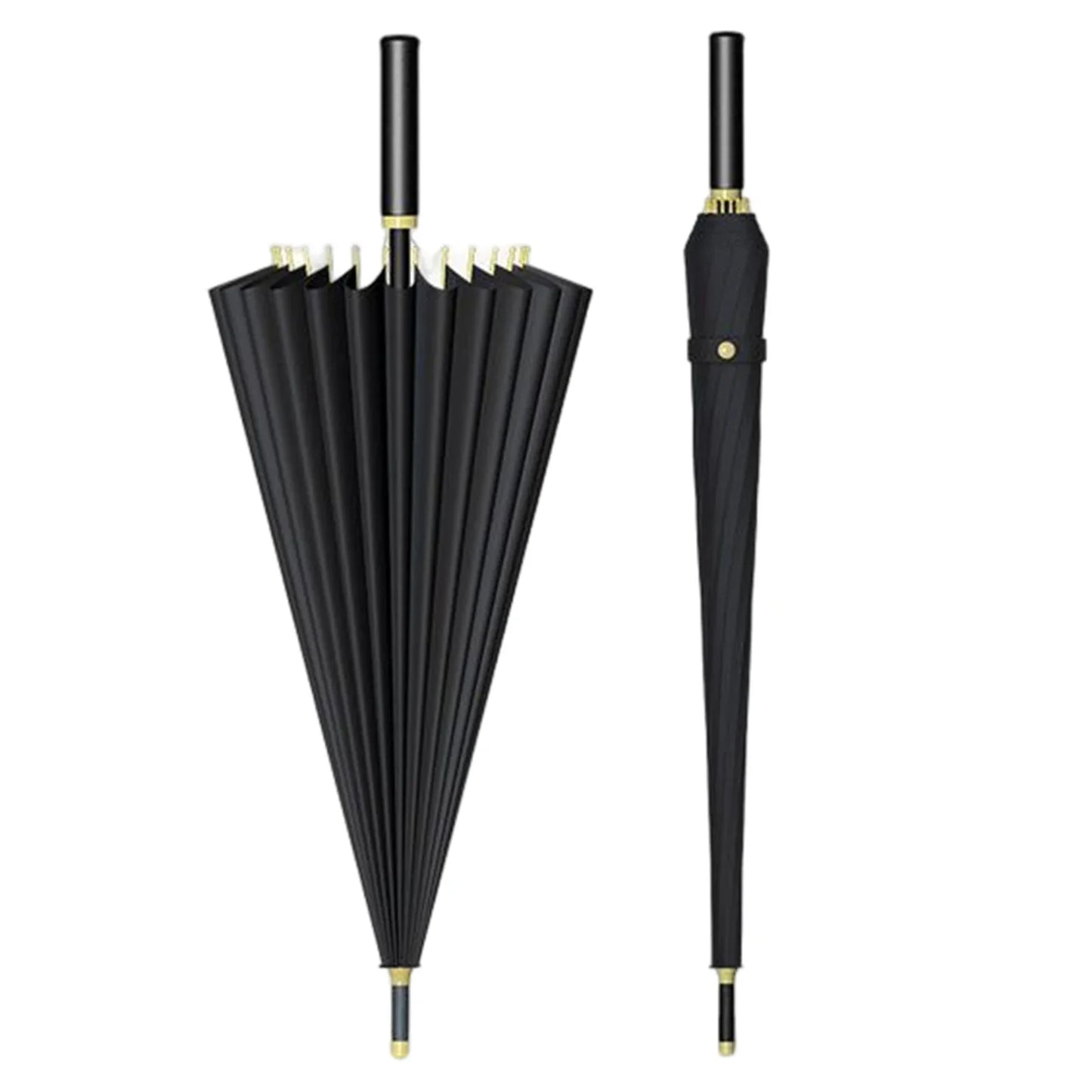 HOBBAGGO 24-Rib Auto Open Windproof All-Weather Umbrella