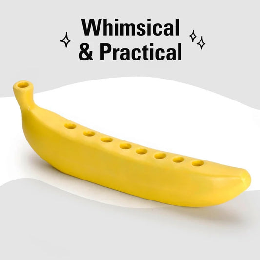 Cross border Creative Fun New Portable Banana Candle Holder Banana Theme Candlestick Peaceful Pleasures Health and Wellness
