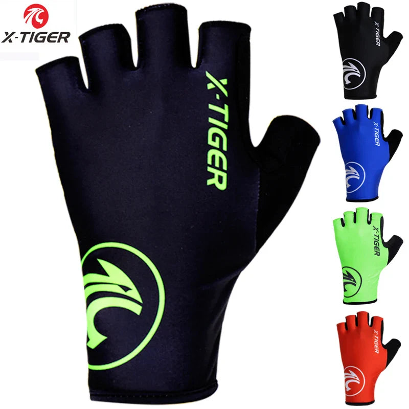 X-TIGER Half Finger MTB Cycling Gloves – Anti-Slip Breathable