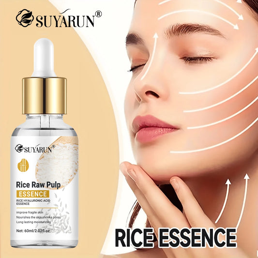 SUYARUN Rice Essence with Glycerin & Hyaluronic Acid - Moisturizing, Anti-Aging & Brightening Facial Serum for Women. Peaceful Pleasures Health and Wellness