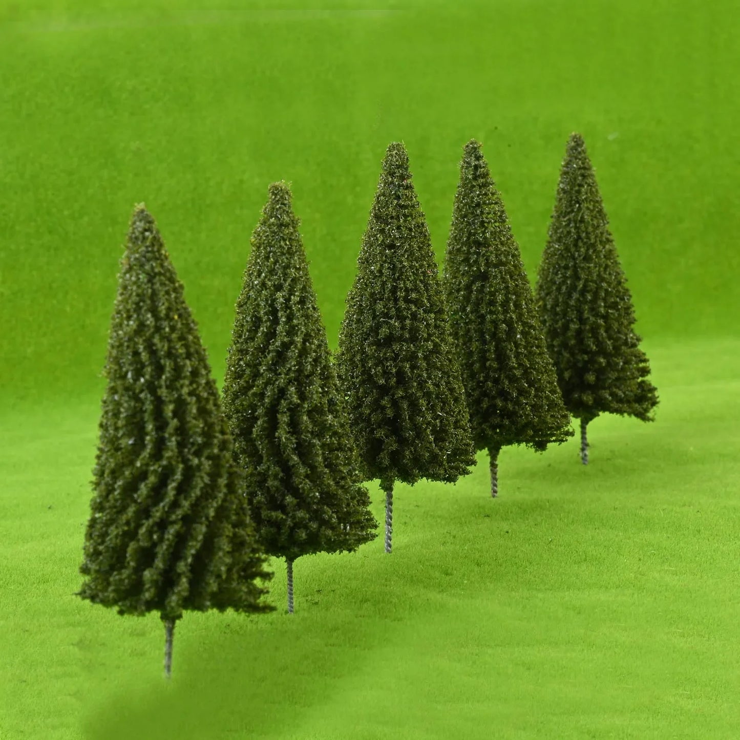 20Pcs Spruce Miniature Trees for Model Layouts & Dioramas
