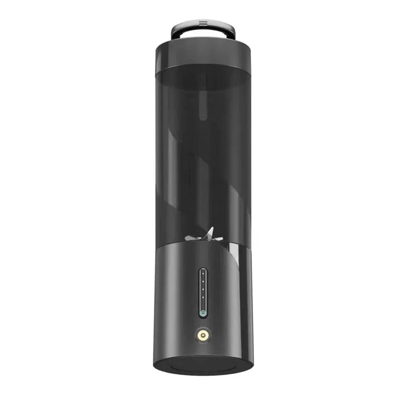 Personal Electric Mini Ice Bottle Blender Home USB 6 Blade Wireless Juicer Cup Machine Portable Fruit Juice Blenders for Kitchen Peaceful Pleasures Health and Wellness black