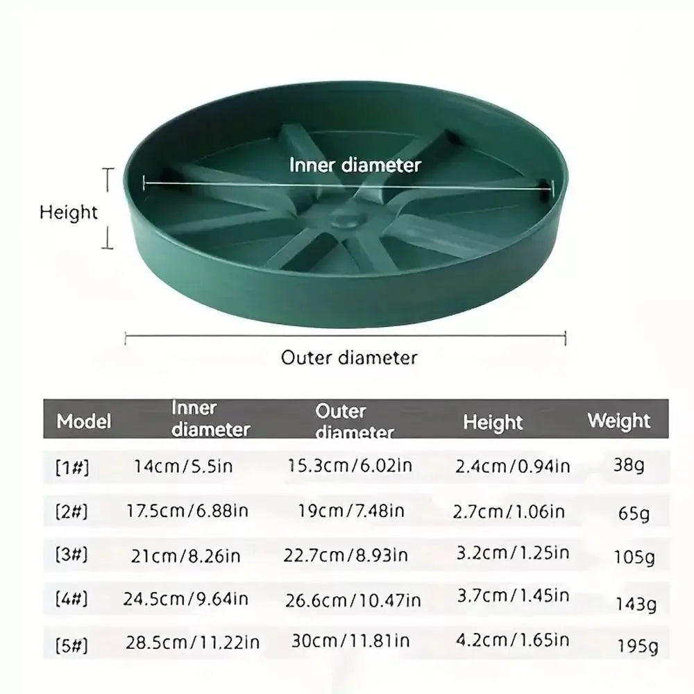 Breathable Plastic Flowerpot Tray | Anti-Rot Plant Pot Stand