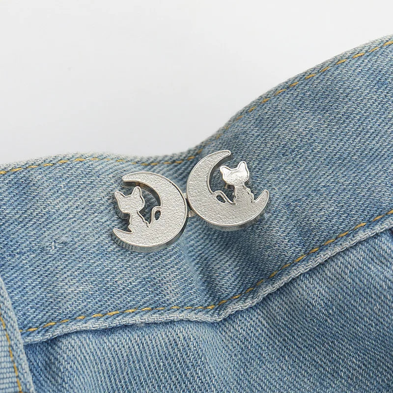 Butterfly Waist Buckle | No-Sew Metal Snap Button Adjuster