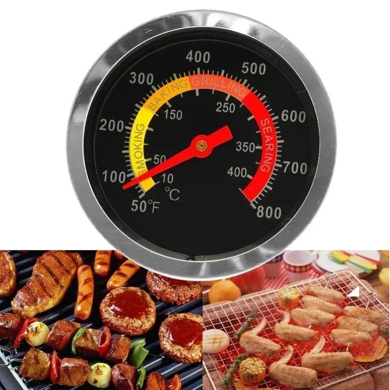 Metal Barbecue Stove Thermometer Stainless Steel Heat-resistant