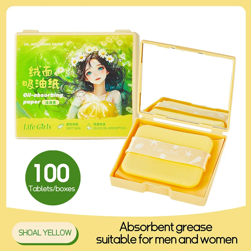 Oil-Absorbing Face Sheets 100 Pcs | Matte Skin Men & Women