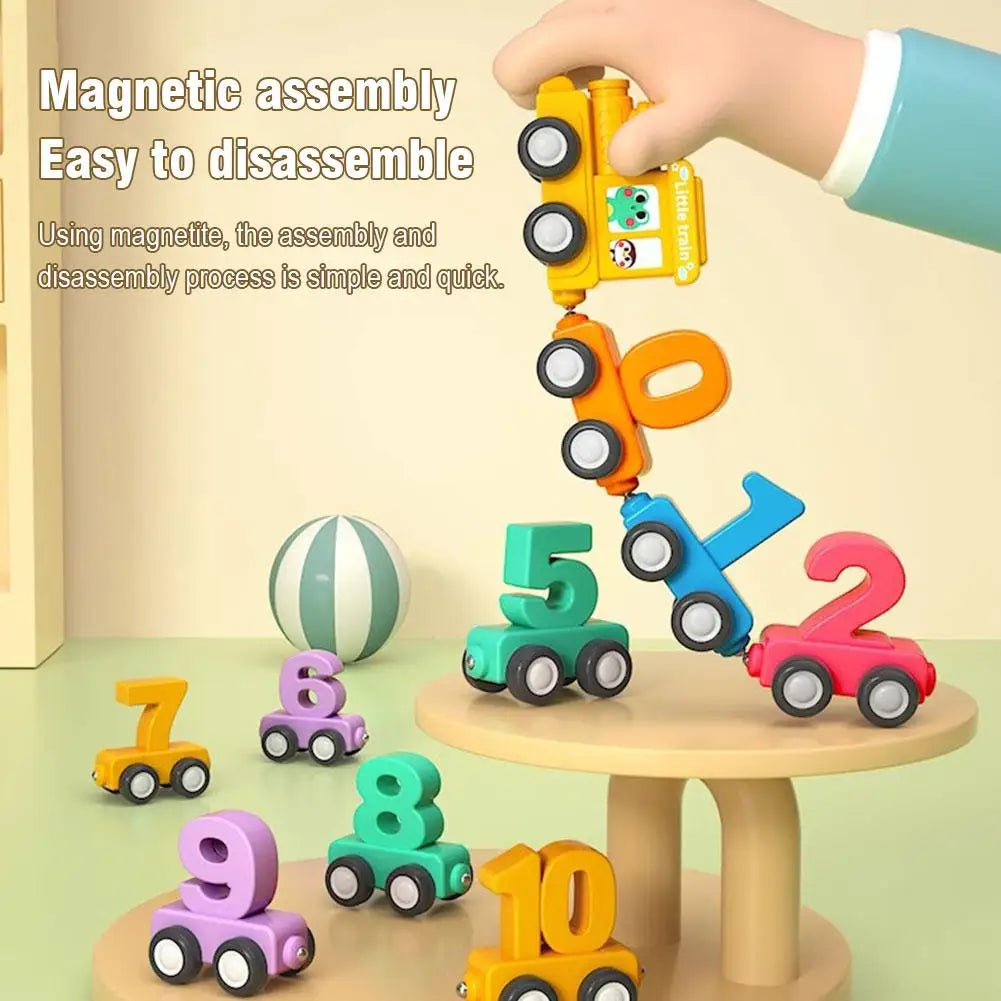 Magnetic Number Train Set | Educational Counting Toy Ages 1–4 Educational Train Toy Peaceful Pleasures Health and Wellness