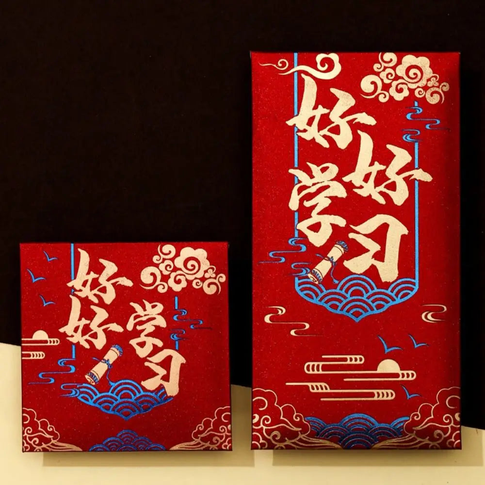 New Year's Blessing Bag Red Envelope Luck Money Bag New Year Packet Money Pocket New Year Gifts Good Luck Red Pocket DIY Packing Peaceful Pleasures Health and Wellness