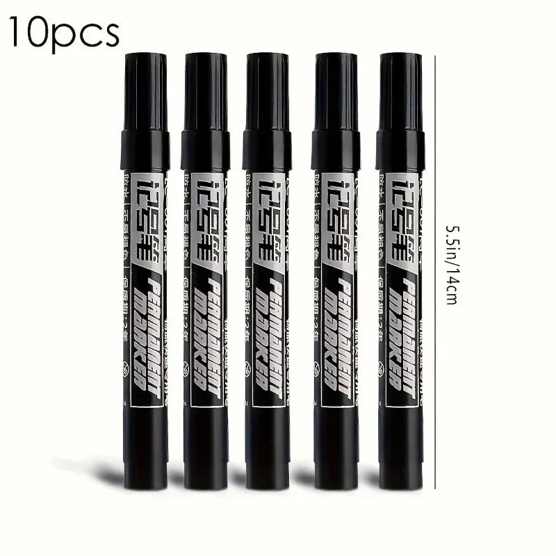 Black Permanent Marker Set 10/20 Pcs – Waterproof Bold Ink