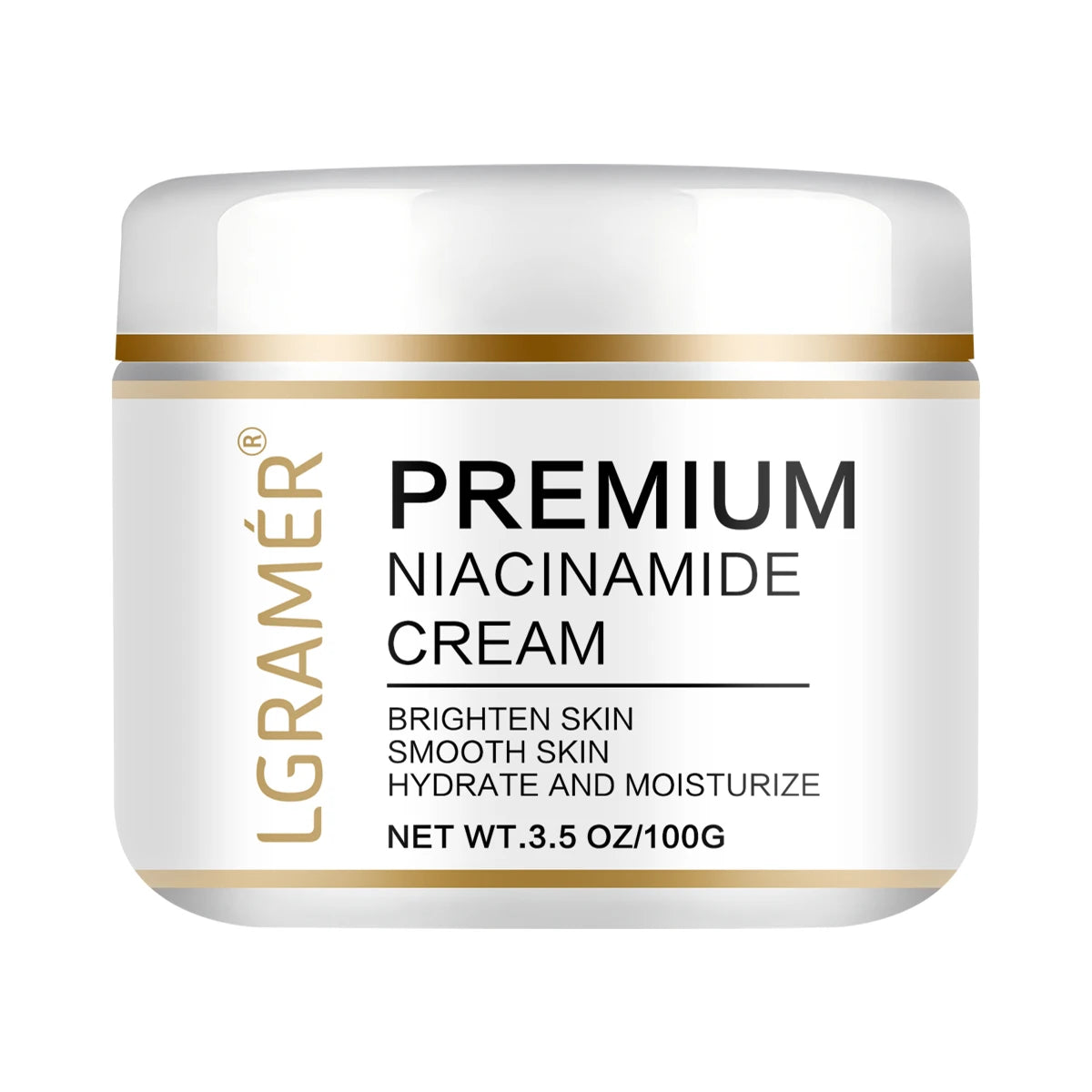 LGRAMER Gold Hyaluronic Acid Nicotinamide Face Serum Cream