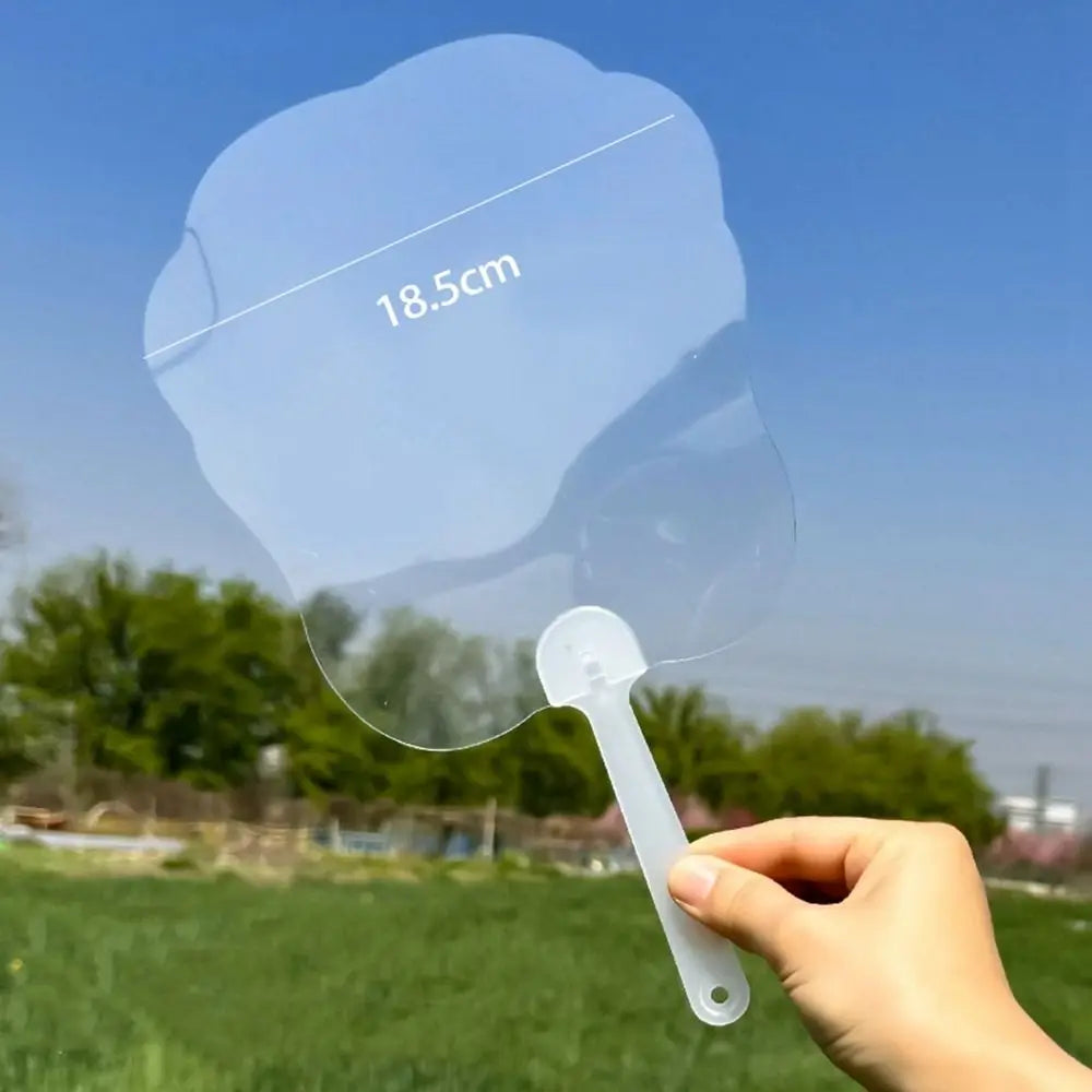 Blank Round Handheld Fan for Kids – DIY Painting & Graffiti
