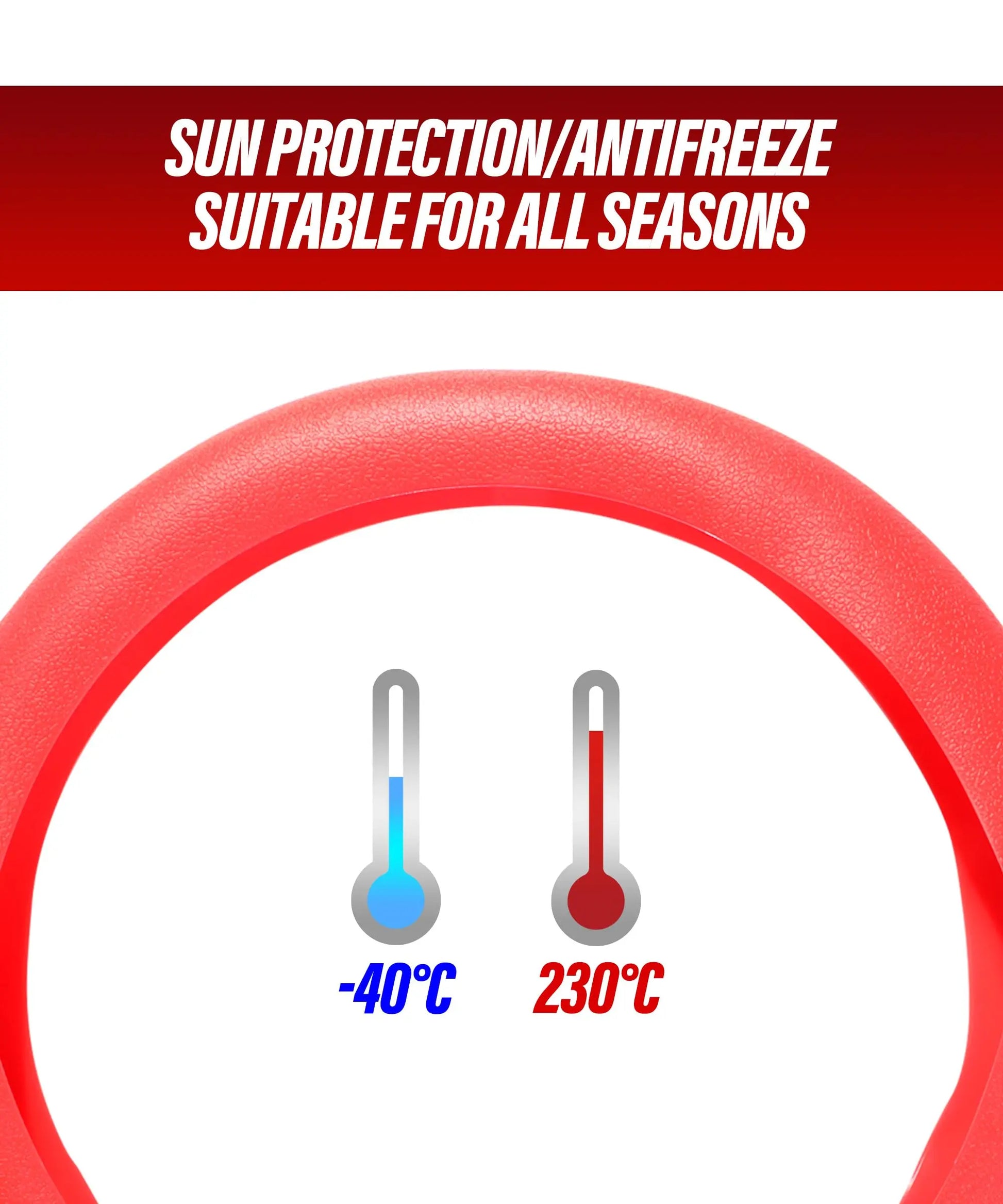 1pc Anti-Slip Silicone Steering Wheel Cover - Universal Fit, Soft & Odorless Fits 14''/15''/16'' Wheels, Durable & All-Season Peaceful Pleasures Health and Wellness