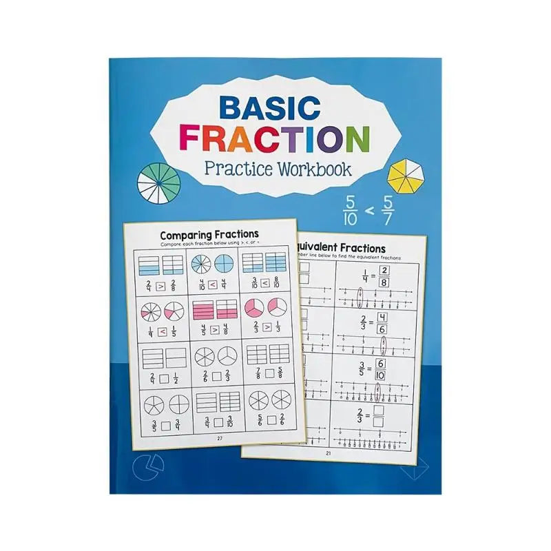 Primary School Fractions Workbook – Math Practice & Teaching Aid