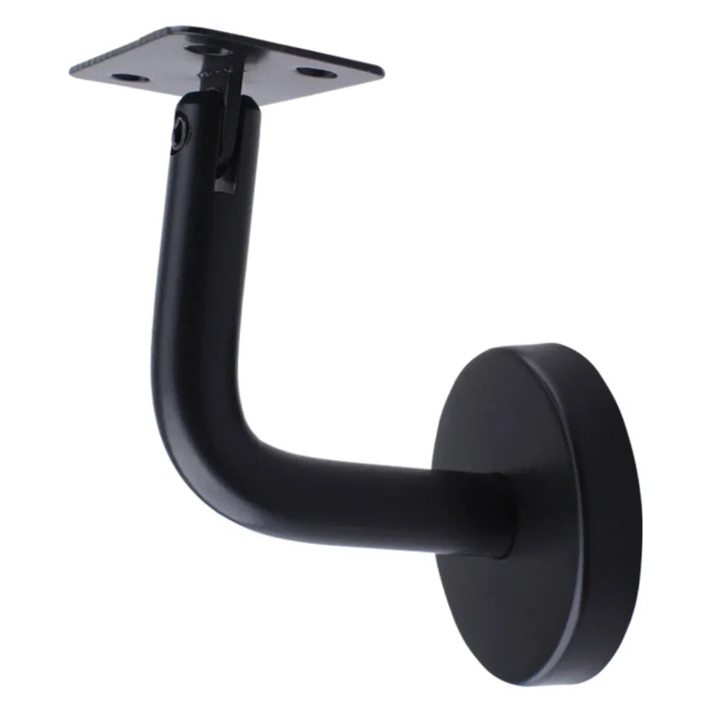 Stainless Steel Stair Handrail Wall Bracket – Black Bannister Support