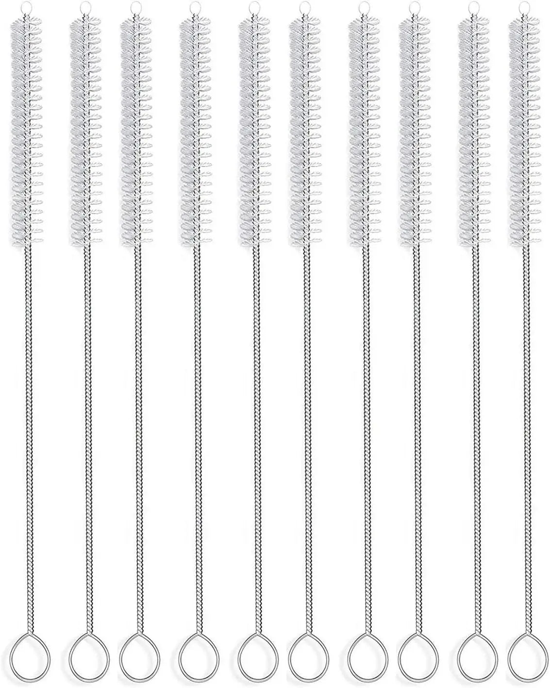5-Piece Straw Cleaner Brush Kit – 3 Sizes, Extra Long Nylon