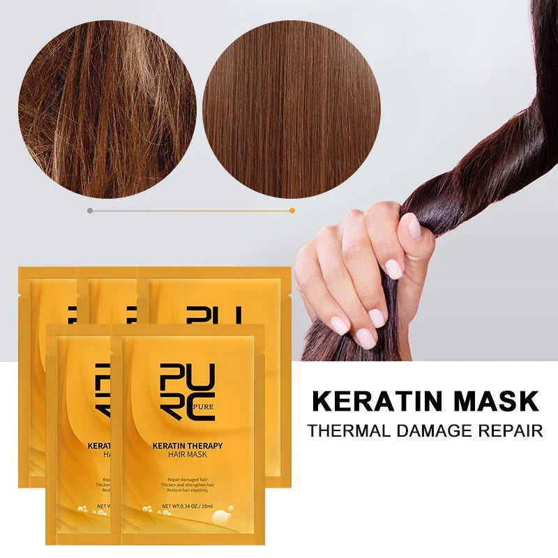 PURC Keratin Hair Mask – Repair Split Ends & Deep Moisturize