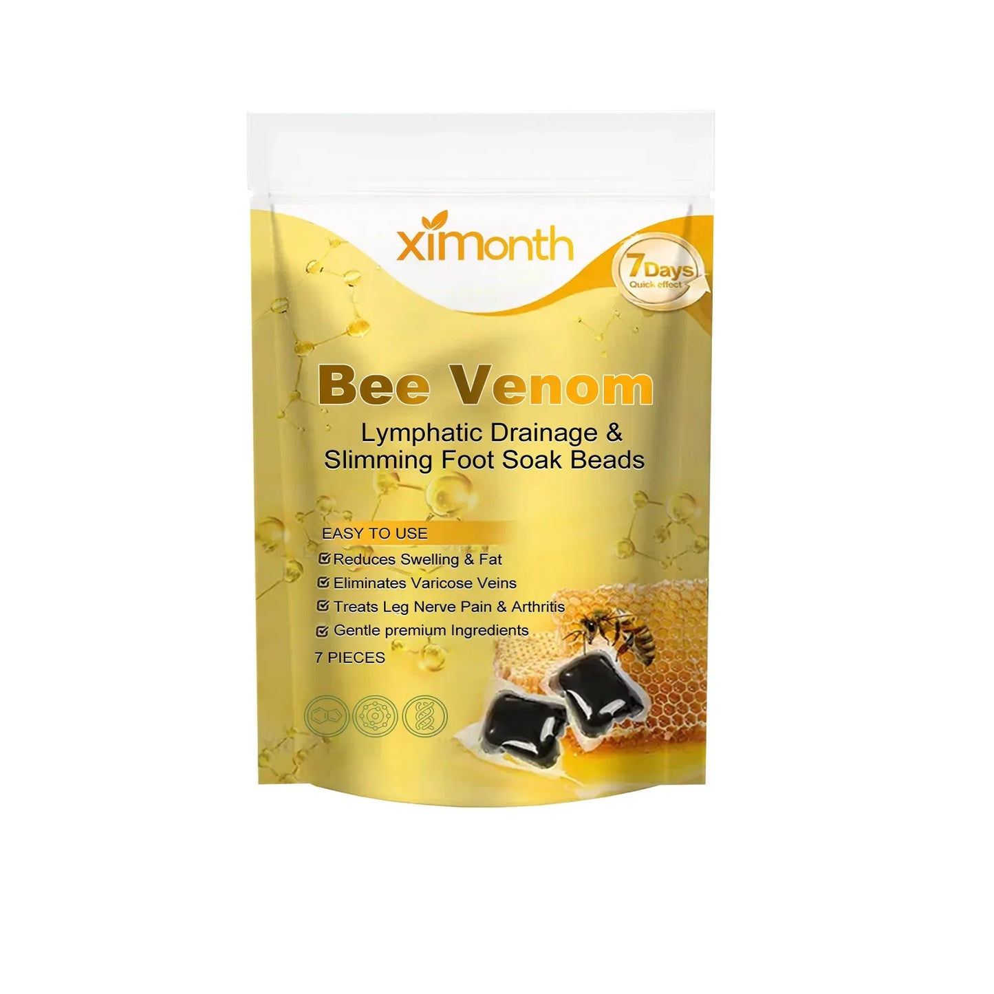 Bee Venom Herbal Foot Soak Beads – Cleanse & Deodorize 7pcs