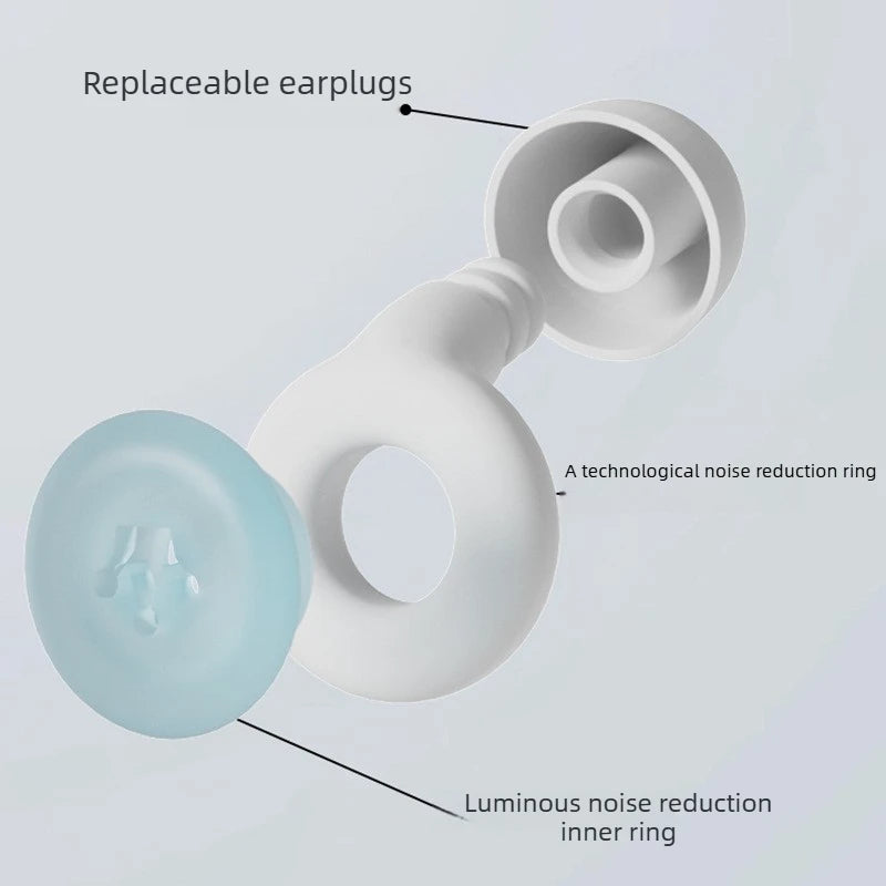 Glow-in-Dark Silicone Noise Cancelling Earplugs | Side Sleepers
