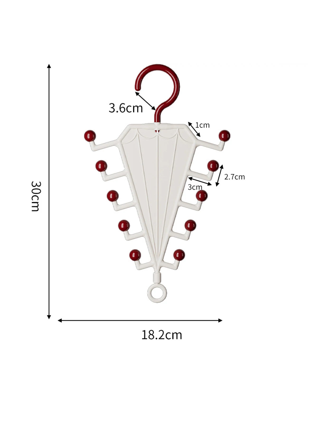 1Pcs Rotating Hanger Hook V Shaped Hanger Organizer Belt Hat Scarf Clothes Storage Wardrobe Space Saving Organizer Peaceful Pleasures Health and Wellness White