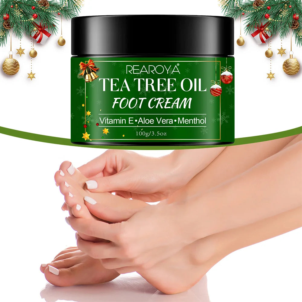 Tea Tree Oil Foot Cream for Dry, Rough & Cracked Heels Peaceful Pleasures Health and Wellness
