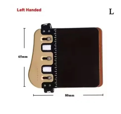 Bicaster Archery Finger Guard Protector LH RH Tab Leather Brass Plate