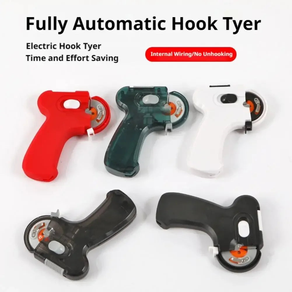 Automatic Electric Fishing Hook Layer Machine Portable Fishing Hook Line Tying Binding Device Fast Knotting Tool for Fishing Peaceful Pleasures Health and Wellness