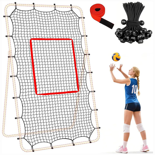 Volleyball Rebounder Net 7x4ft – Training Return Net & Target Volleyball Training Net Peaceful Pleasures Health and Wellness