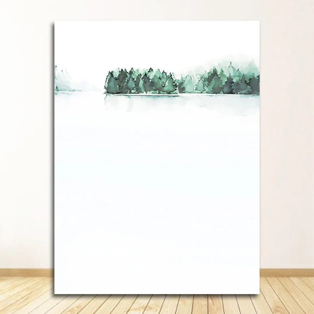 Wall Art Paintings for Living Room Home Decor Scandinavian Style Tropical Plants Poster Green Leaves Decorative Picture Modern Peaceful Pleasures Health and Wellness 0511XX05 20x25cm No Frame