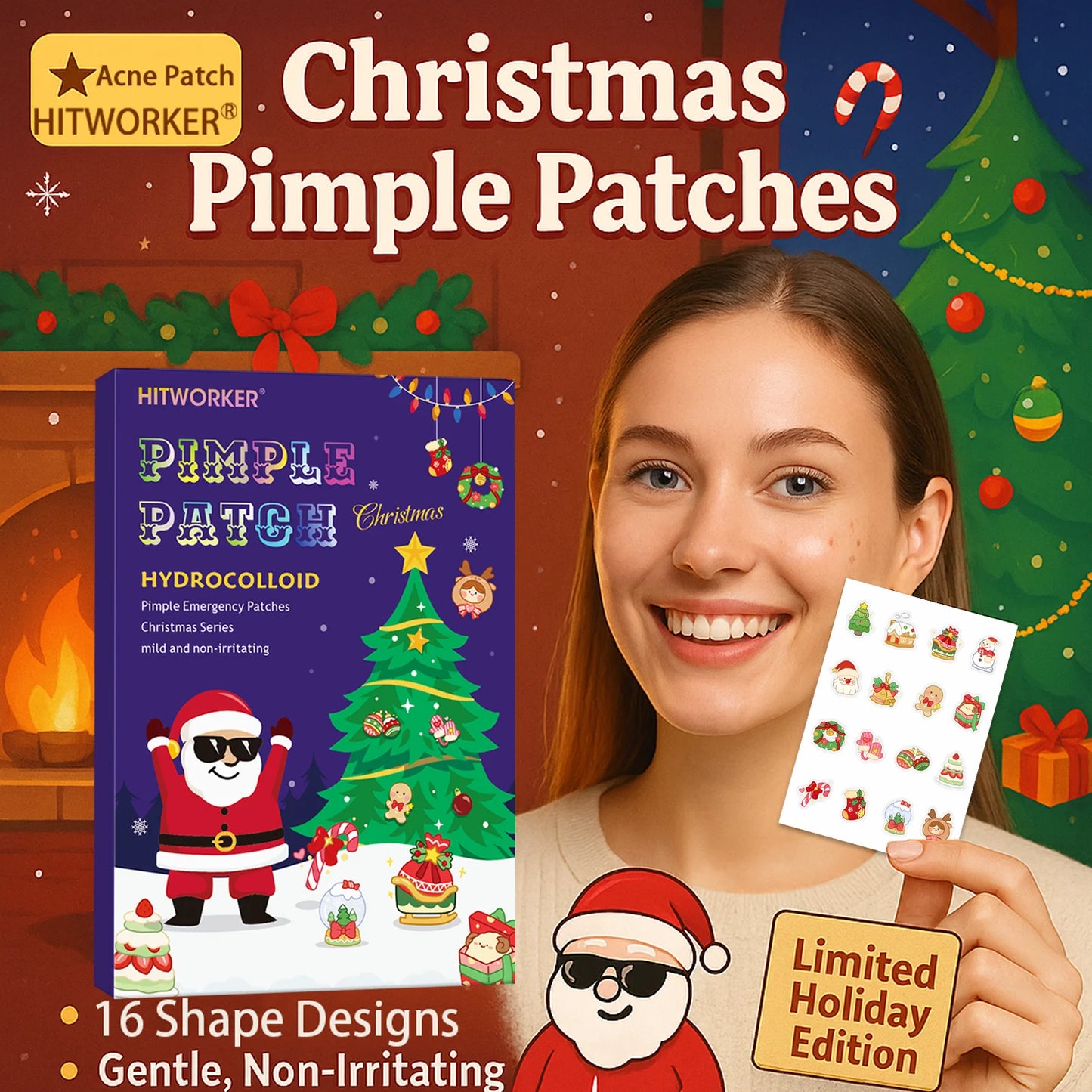 Hydrocolloid Acne Patches – Invisible, Waterproof, All Skin Types