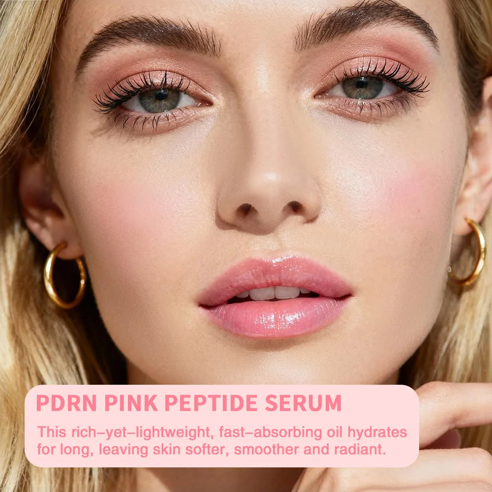 30ml Salmon PDRN Pink Peptide Glow Facial Serum Dark Spot Care Even Skin Tone Enhance Elasticity Smoothing Firming Peaceful Pleasures Health and Wellness