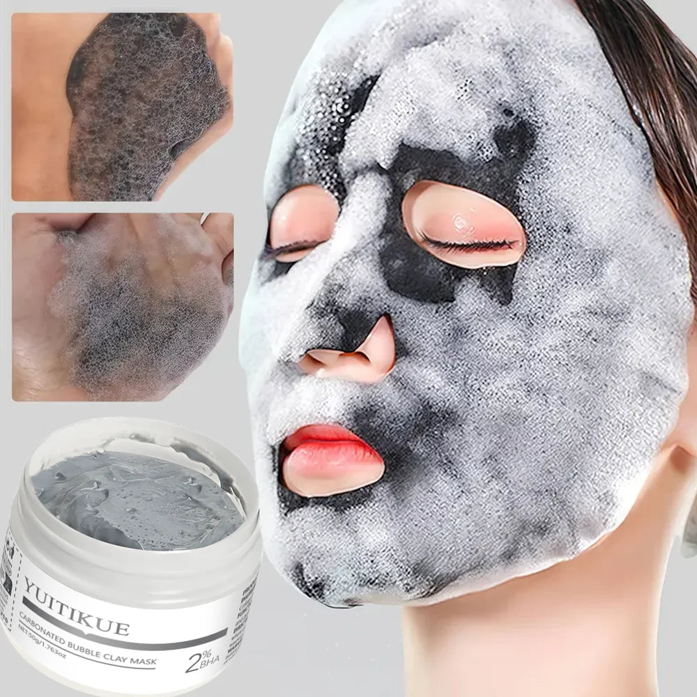 YUITIKUE Bubble Face Mask – Blackhead & Pore Tightening Gel Bubble Face Mask Peaceful Pleasures Health and Wellness