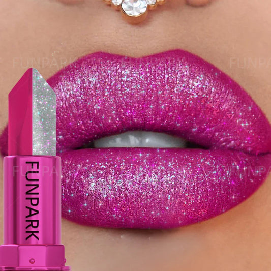 FUNPARK Glitter Two-Tone Matte Lipstick | High Pigment Lip Glaze Glitter Lip Glaze Oasis Select