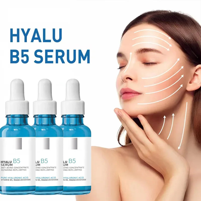 B5 Hyaluronic Acid Serum Facial Anti A-ging W-rinkle Lift Firming Fine Lines Lightening Dark Circle Skin Brightening Hyalu Serum Peaceful Pleasures Health and Wellness
