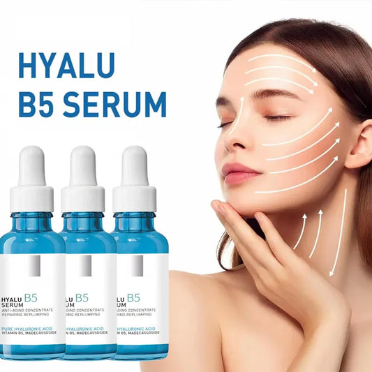 B5 Hyaluronic Acid Serum Facial Anti A-ging W-rinkle Lift Firming Fine Lines Lightening Dark Circle Skin Brightening Hyalu Serum Peaceful Pleasures Health and Wellness
