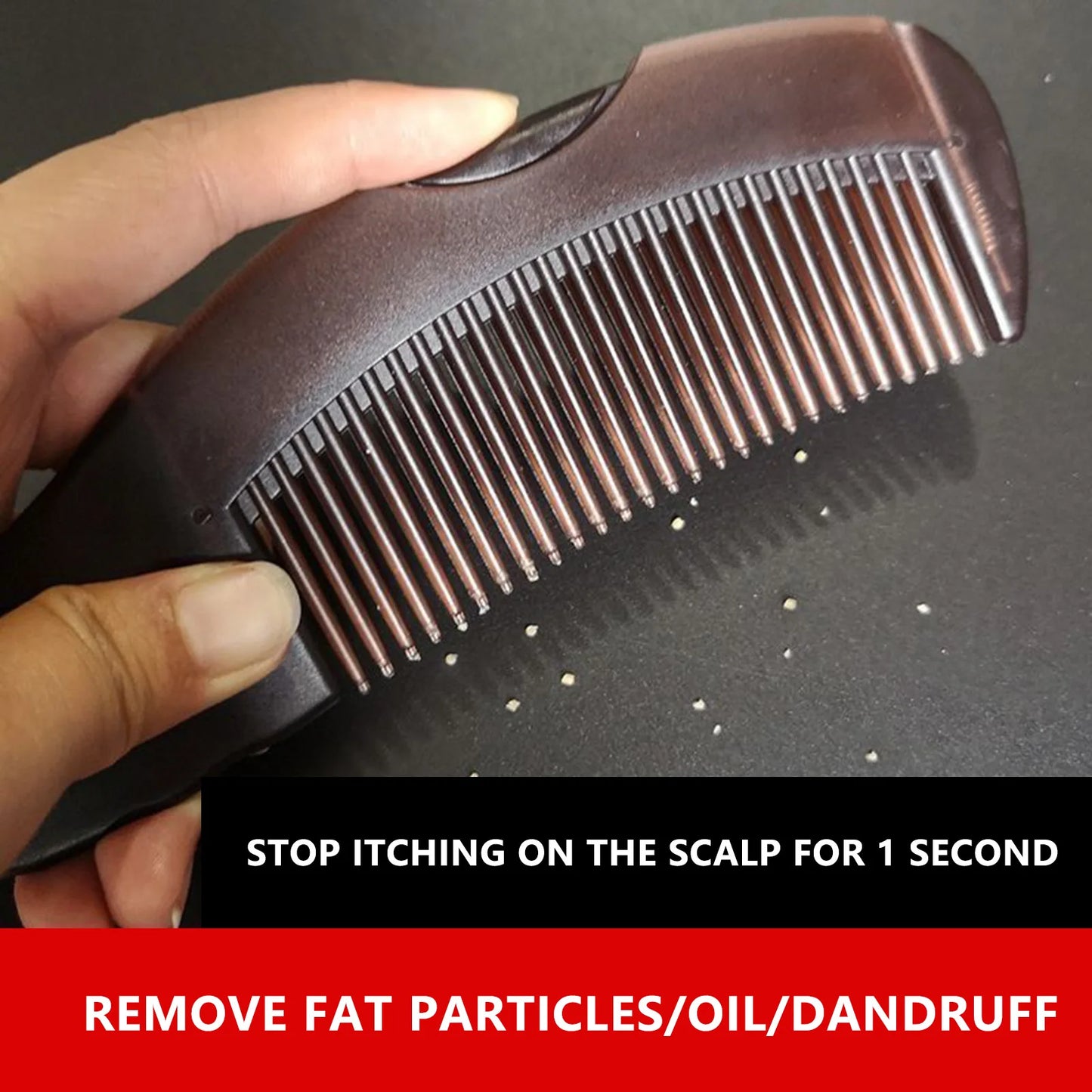 Dandruff Removal Scalp Hair Combs Hair Dressing Comb Self-Cleaning Anti-Static Massage brushes Hair Care Styling tools Peaceful Pleasures Health and Wellness
