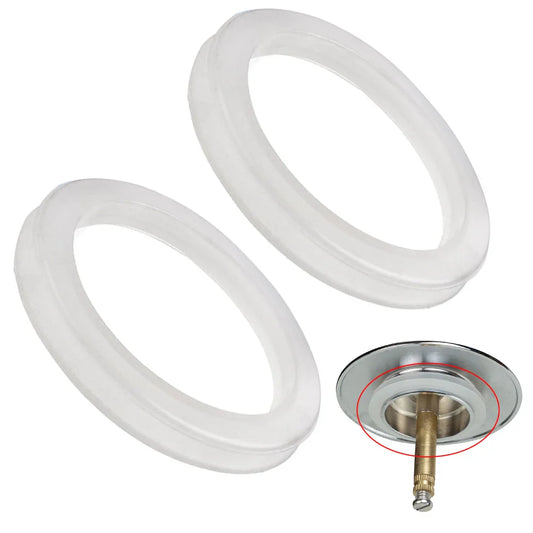 2-Pack Silicone Drain Gasket Seal for Sink & Bathtub Pop-Up Waste Drain Seal Gasket Oasis Select