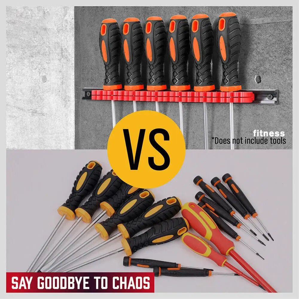 Wall Mount Screwdriver & Wrench Organizer Rack | ABS Tool Holder