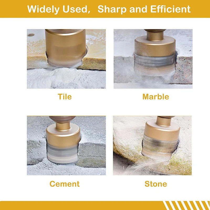 New Diamond Core Drill Bits Set Vacuum Brazed Diamond Hole Saw Kit 6-35mm Dry for Porcelain Tile Ceramic Marble Brick Concrete Peaceful Pleasures Health and Wellness