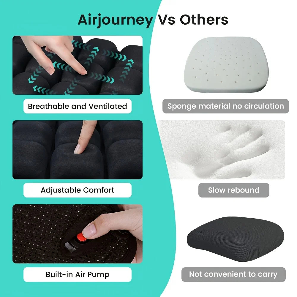 3D Inflatable Air Seat Cushion – Office Chair, Car & Wheelchair